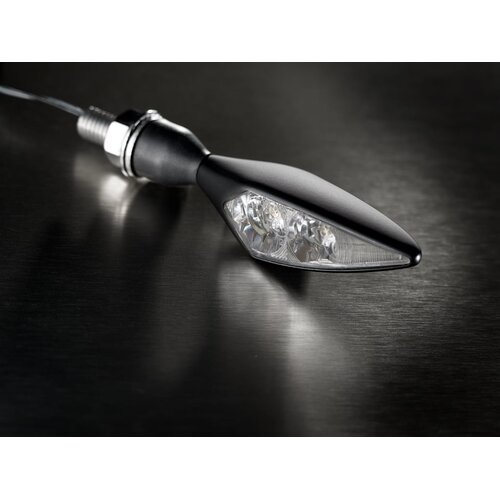 Kellermann Micro Rhombus Extreme Knipperlicht met Helder Glas Rechtsvoor en Linksachter | Zwart