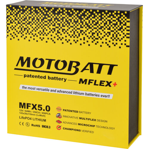 Motobatt Batterie MFX5.0 350CA / 420PCA | Filetage M6
