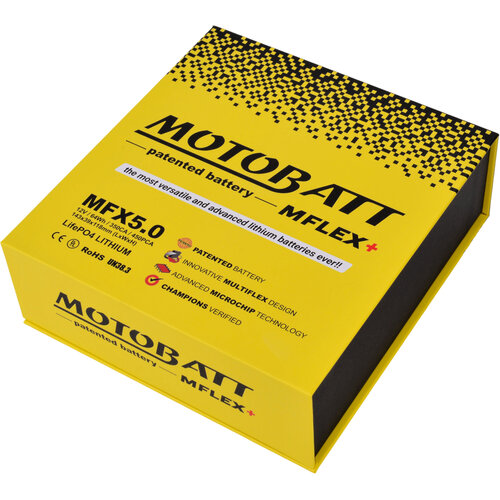 Motobatt Batterie MFX5.0 350CA / 420PCA | Filetage M6