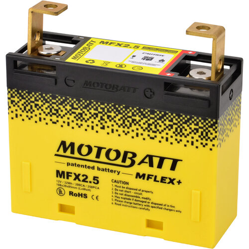 Ultrabatt Batería de litio MFLEX+ MFX2.5 con potencia de arranque de 200 CA / 250 PCA.