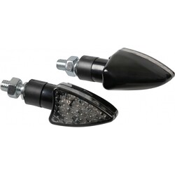 Arrow-2 LED Knipperlichten 12V Zwart, E-goedgekeurd - Set van 2