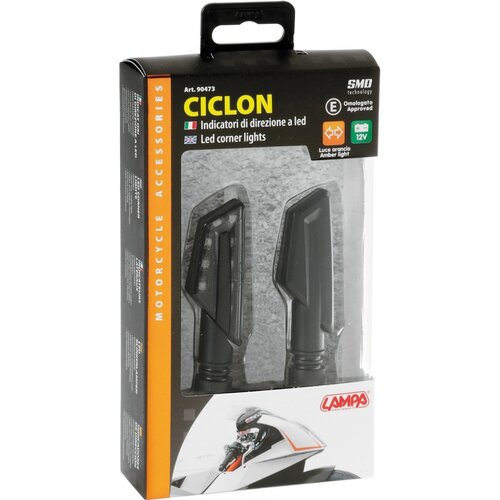 Lampa Ciclon LED Knipperlichten 12V, E-goedgekeurd - Set van 2