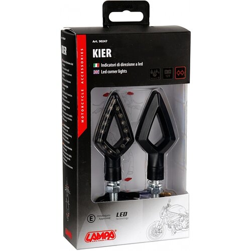 Lampa Kier LED Knipperlichten 12V Smoke Glas, E-goedgekeurd - Set van 2