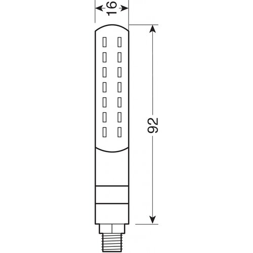 Lampa Line SQ Sequentiële LED Knipperlichten 12V, E-goedgekeurd - Set van 2