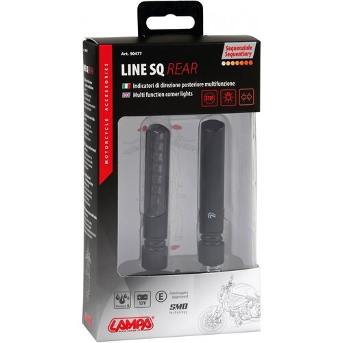 Lampa Line SQ Sequentiële LED Knipperlichten 12V, E-goedgekeurd - Set van 2
