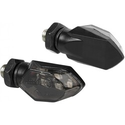 Micro LED Knipperlichten Smoke Glas - Set van 2