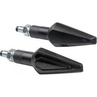 Clignotants Nicon Halo 12V 10W Noirs, Homologués E - Paire