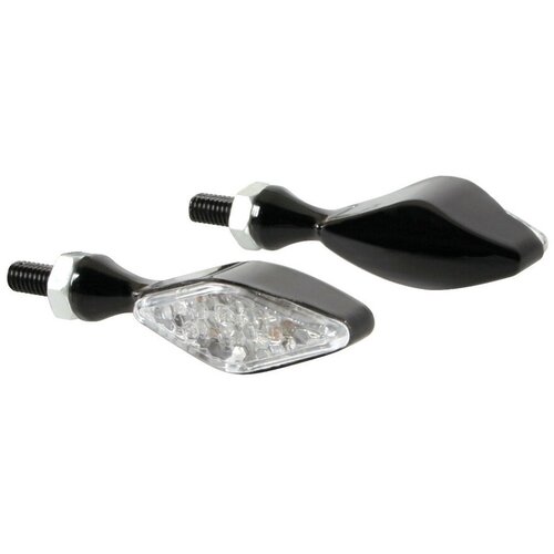 Lampa Storm LED Blinker 12V Schwarz, E-geprüft - Paar