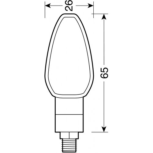 Lampa Intermitentes LED Tuareg 12V Negros, Homologados E - Par