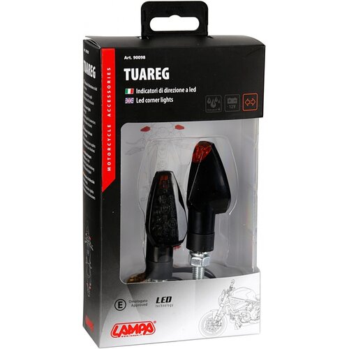 Lampa Intermitentes LED Tuareg 12V Negros, Homologados E - Par