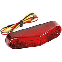Fanale Posteriore Nova 9-LED 12V con Luce Stop e Luce Targa, Omologato E