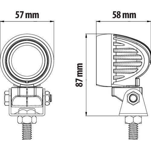 Lampa Feu Additionnel LED Cyclops 12/24V, 10W, 900 Lumens, IP68