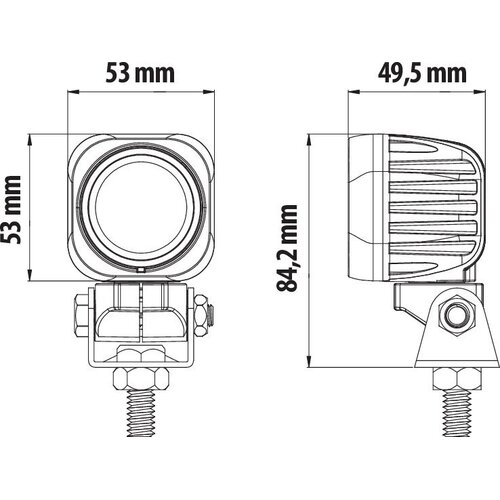 Lampa Cyclops LED Verstraler 12/24V, 10W, 900 Lumen, IP68