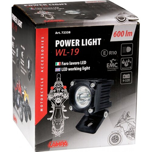 Lampa WL-19 LED Werklamp 12/24V, 1 LED, 600 Lumen, IP67 (Offroad)