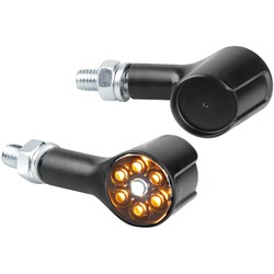 Magnifier LED Knipperlichten 12V Zwart, E-goedgekeurd - Set van 2