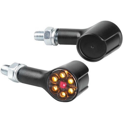 Lampa Magnifier LED Knipperlichten 12V Zwart, E-goedgekeurd - Set van 2
