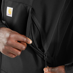 Relaxed Fit Softshell Jacket Black