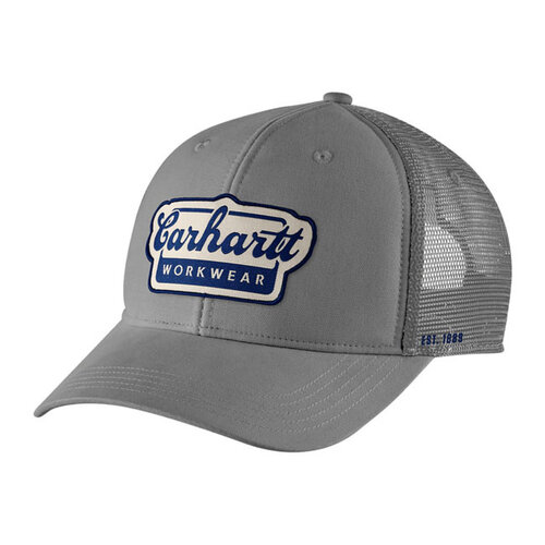 Carhartt Twill Mesh-back Script Cap Steel