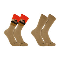 Wool Blend Mountain Crew Sock 2 Pack Assorted3