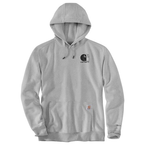 Carhartt Force™ Logo Hoodie Asphalt Heather