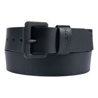Bridle Leather Roller Buckle Belt Black
