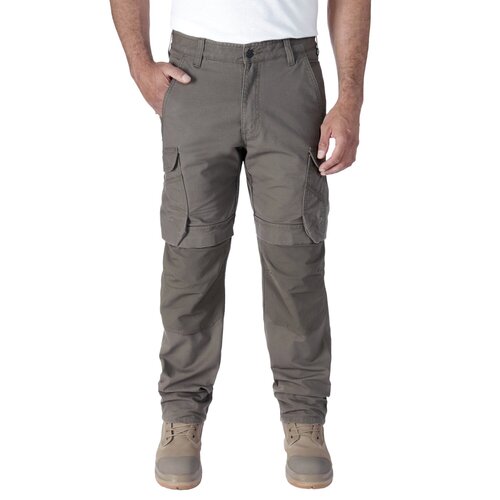 Carhartt Relaxed Straight Steel Rugged Flex™ Ripstop Double-Front Cargo Broek Tarmac