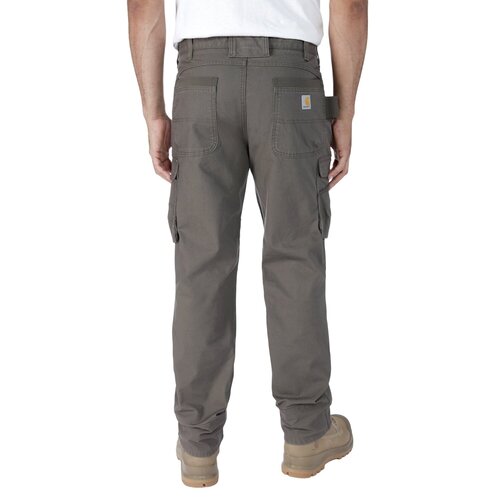 Carhartt Relaxed Straight Steel Rugged Flex™ Ripstop Double-Front Cargo Broek Tarmac