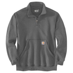 Marquette 1/4 Zip Mock Neck Sweatshirt Carbon Heather