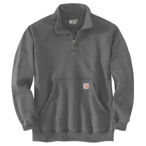 Carhartt Marquette 1/4 Zip Mock Neck Sweatshirt Carbon Heather