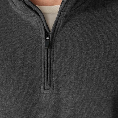 Carhartt Marquette 1/4 Zip Mock Neck Sweatshirt Carbon Heather
