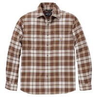 Hamilton Relaxed LS Plaid Shirt Carhartt Brown