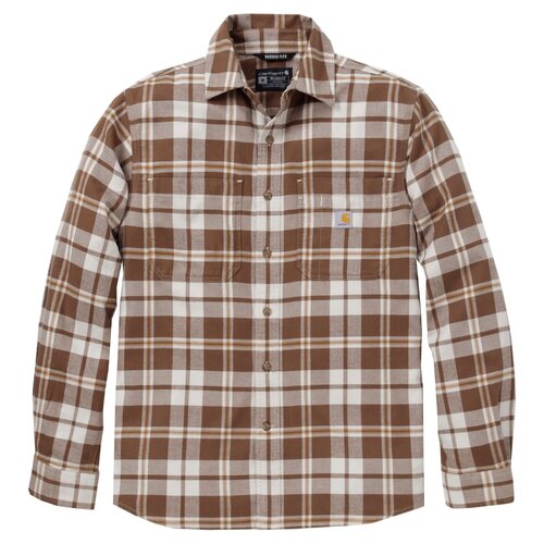 Carhartt Hamilton Relaxed LS Plaid Shirt Carhartt Brown