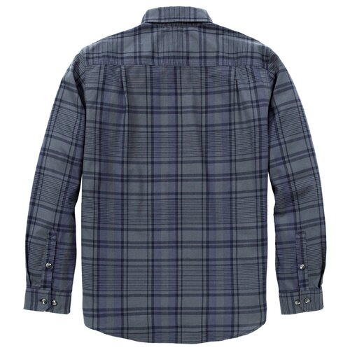 Carhartt Fort Loose LS Plaid Shirt Navy/Deep Smoke Blue