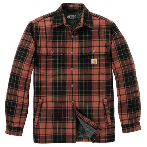 Carhartt Hubbard Plaid Shirt Jack Homestead Red