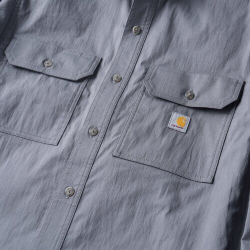 Carhartt Glenwood Relaxed LS Shirt Steel