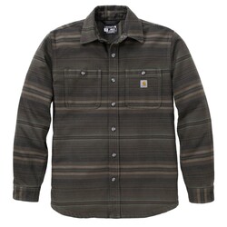 Everett Loose LS Plaid Shirt Peat