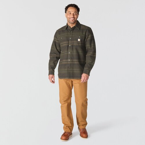 Carhartt Everett Loose LS Plaid Shirt Peat