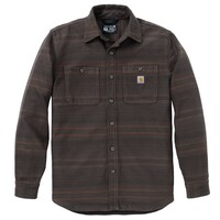 Everett Loose LS Plaid Shirt Dark Clove