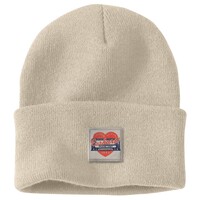 Women's Knit Heart Patch Beanie