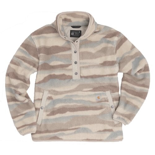 Carhartt Women's Sherpa Pullover Cobblestone Landscape Print