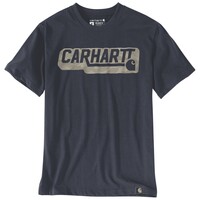 Irvine Relaxed Camo Logo T-Shirt Navy