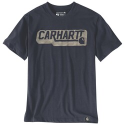 Irvine Relaxed Camo Logo T-Shirt Navy