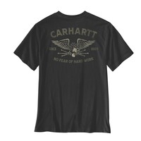 Irvine Relaxed Hardwork Eagle T-Shirt Black