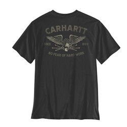 Irvine Relaxed Hardwork Eagle T-Shirt Black