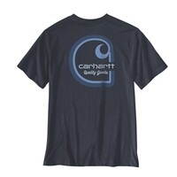 Irvine Relaxed Multi Color C T-Shirt Navy