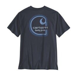 Irvine Relaxed Multi Color C T-Shirt Navy
