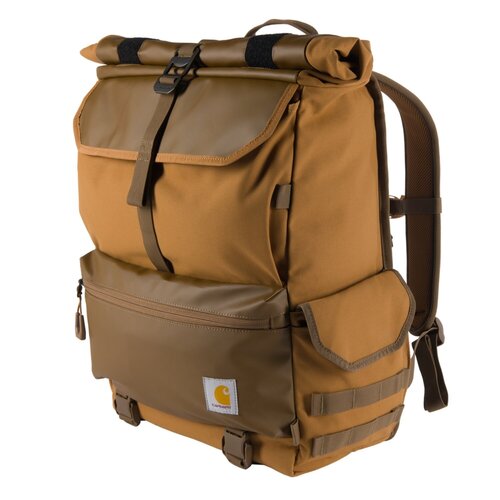 Carhartt 40L Nylon Roll Top Backpack Carhartt Brown