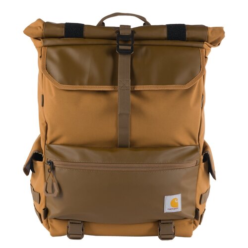 Carhartt 40L Nylon Roll Top Backpack Carhartt Brown