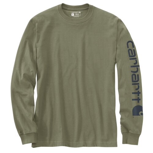 Carhartt Dearborn Relaxed LS Sleeve-Logo T-Shirt Dusty Olive