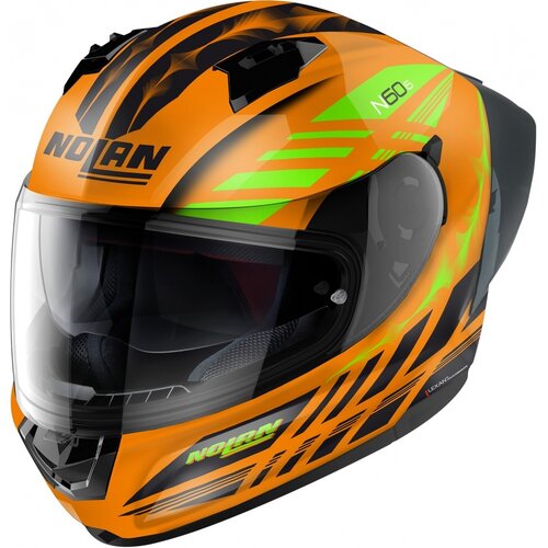 Casco Integral N60-6 Sport Hotfoot Naranja/Verde (027)